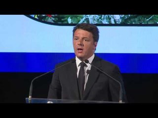 Foligno - Renzi alla cerimonia di apertura delle strade statali 77 e 318 (28.07.16)