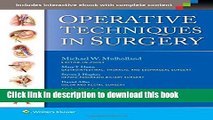 Read Books Operative Techniques in Surgery (2 Volume Set) PDF Online