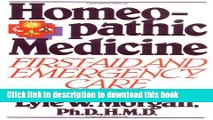 Download Homeopathic Medicine:: First Aid and Emergency Care  Ebook Online