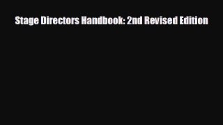 different  Stage Directors Handbook: 2nd Revised Edition