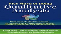 Download Books Five Ways of Doing Qualitative Analysis: Phenomenological Psychology, Grounded