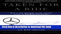 [PDF] Taken for a Ride: How Daimler-Benz Drove Off With Chrysler [Download] Online