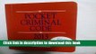 Read Pocket Criminal Code: 2013 PDF Free