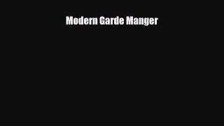 book onlineModern Garde Manger