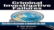 Download Criminal Investigative Failures PDF Online