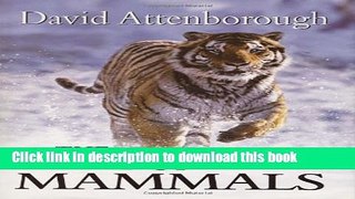 Read The Life of Mammals Ebook Free