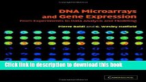Read DNA Microarrays and Gene Expression: From Experiments to Data Analysis and Modeling Ebook Free