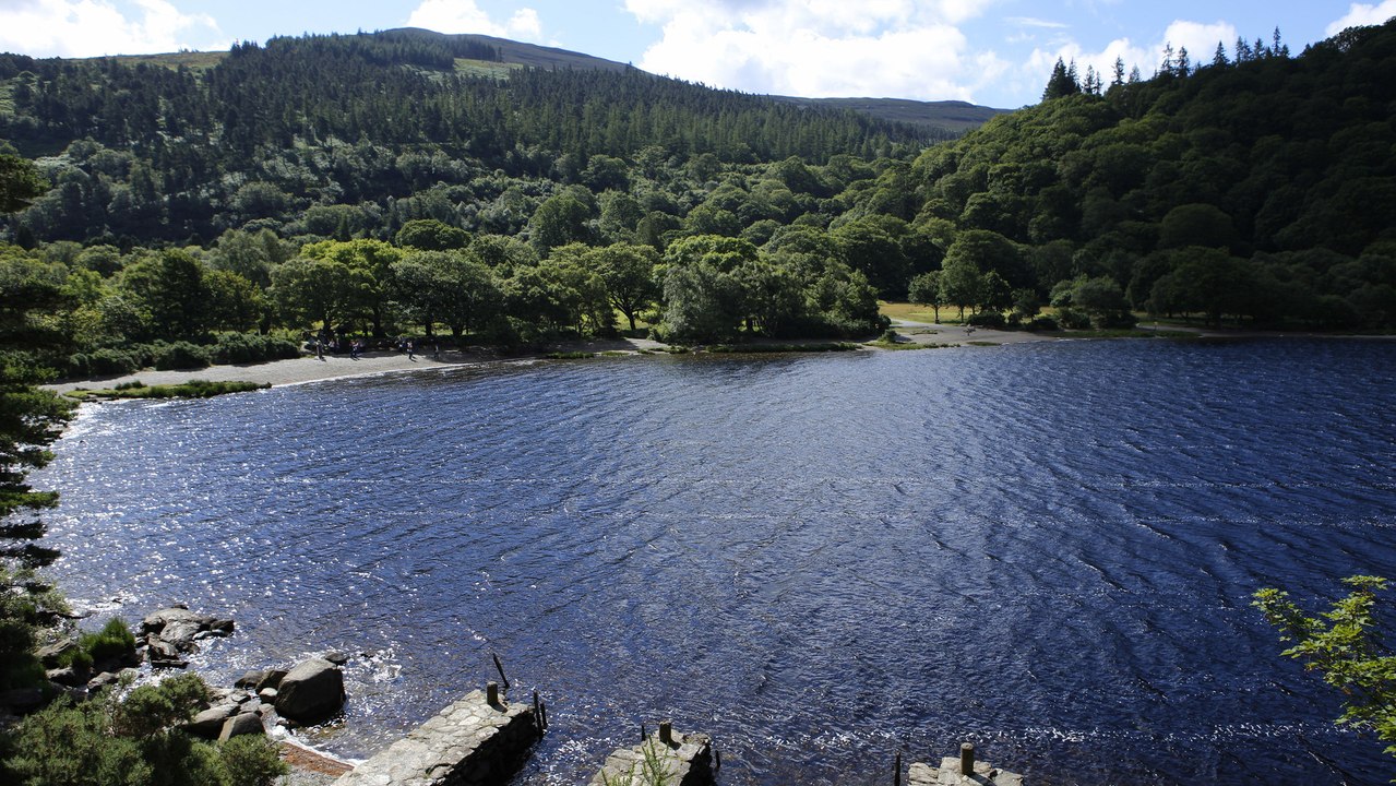 Wanderung bei glendalough, irland