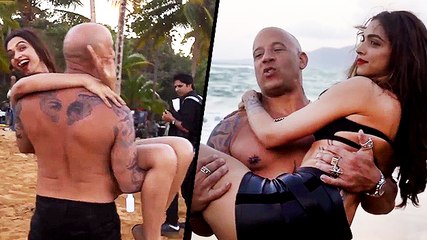 Deepika Padukone Carried By Vin Diesel