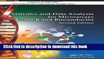 Read Statistics and Data Analysis for Microarrays Using R and Bioconductor, Second Edition  PDF