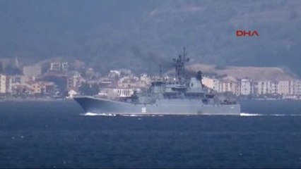 Çanakkale Rus Savaş Gemisi Ege'ye Yol Aldı