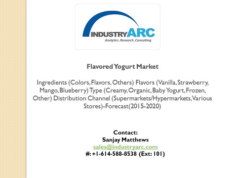 Flavored Yogurt Market:A super cherishable dessert offered in various flavors
