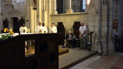 messe en mémoire du père Hamel à l'église St Martial D'Angouleme