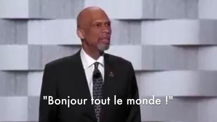 Kareem Abdul-Jabbar se présente comme étant Michael Jordan pour tacler Donald Trump