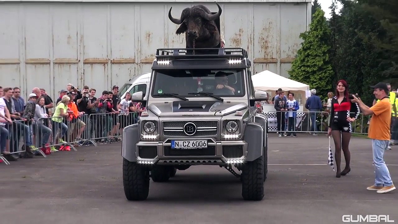 $780,000 BRABUS 700 G63 AMG 6x6 1/4 Mile Drag Racing!
