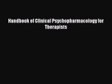 complete Handbook of Clinical Psychopharmacology for Therapists