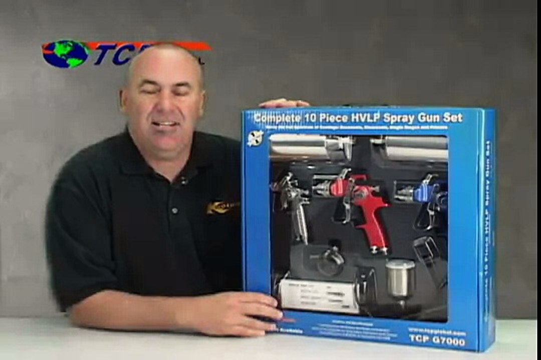 TCP Global.com 10 Piece HVLP Spray Gun Set/Paint Gun