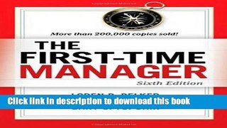 Download Books The First-Time Manager PDF Free