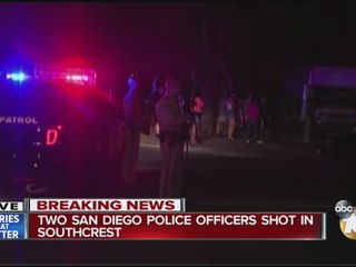 Two San Diego police officers shot in Southcrest