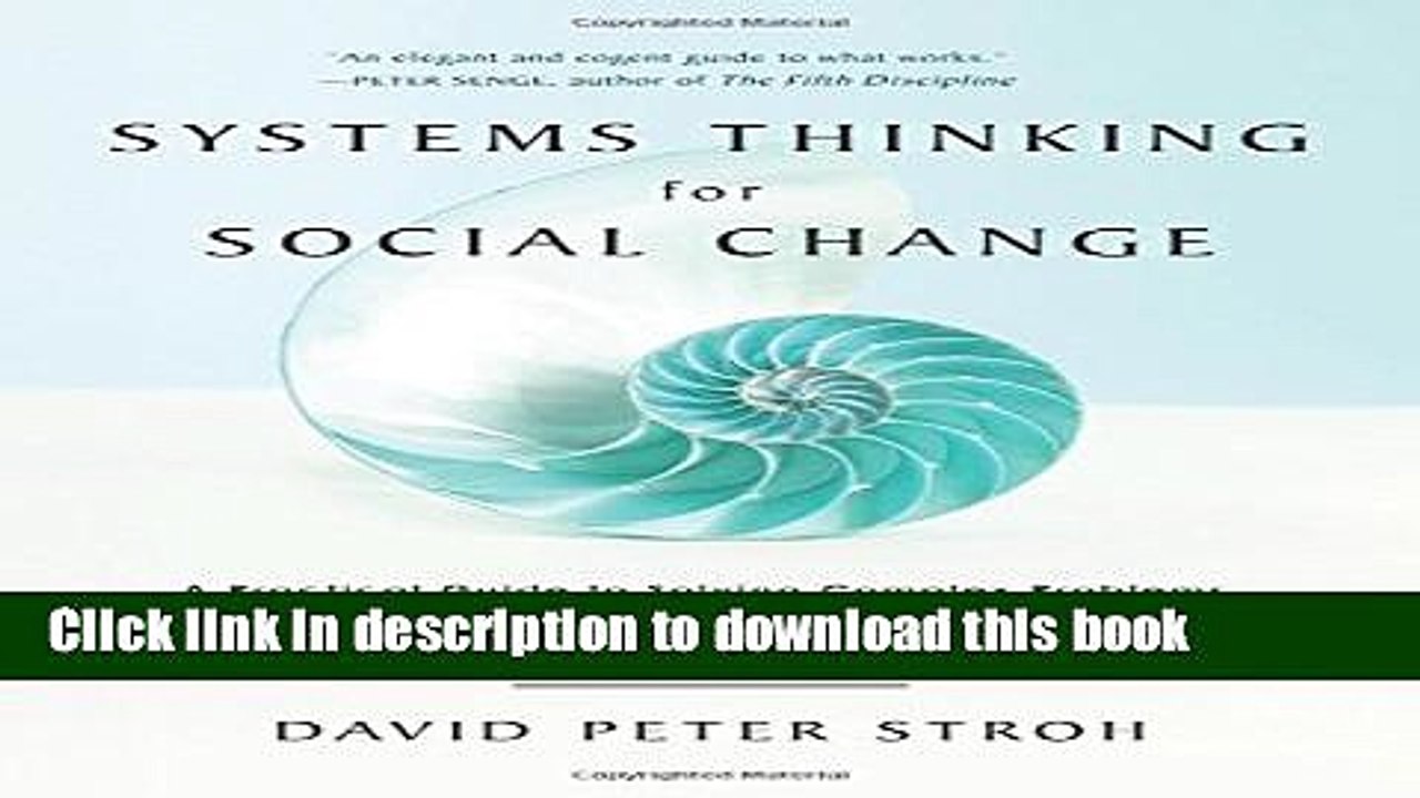 Read Books Systems Thinking For Social Change: A Practical Guide to Solving Complex Problems,