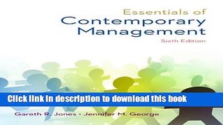 Read Books Essentials of Contemporary Management ebook textbooks