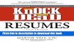 [Read PDF] Knock  em Dead Resumes: A Killer Resume Gets More Job Interviews!  Full EBook