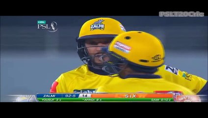 Shahid Afridi 4 Towering Sixes against Islamabad United, PSL
