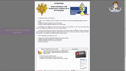 Gendarmerie Nationale Ransomware Removal