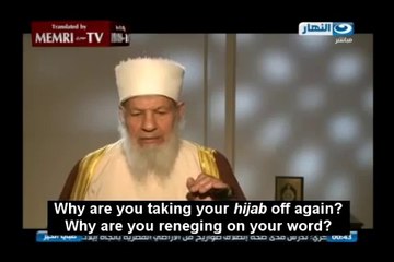 Une egyptienne enlève son voile en direct à la TV face à un Imam