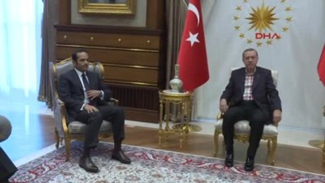 Cumhurbaşkanı Erdoğan, Katar Dışişleri Bakanı Al-Thani'yi Kabul Etti