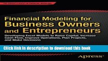 Ebook Financial Modeling for Business Owners and Entrepreneurs: Developing Excel Models to Raise