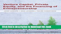 Books Venture Capital, Private Equity, and the Financing of Entrepreneurship Free Online