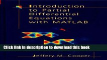 Books Introduction to Partial Differential Equations with MATLAB Full Download