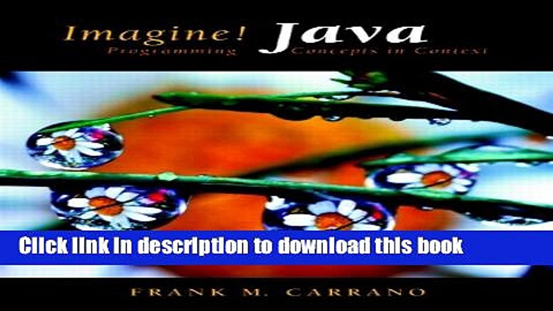 Books Imagine! Java: Programming Concepts in Context Full Online