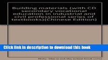 Ebook Building materials (with CD secondary vocational education in industrial and civil