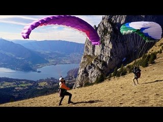 Speed Flying Over Lake Annecy
