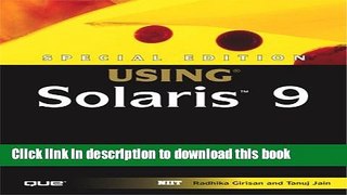 Read Special Edition Using Solaris 9 Ebook Free