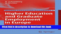 Read Higher Education and Graduate Employment in Europe: Results from Graduates Surveys from