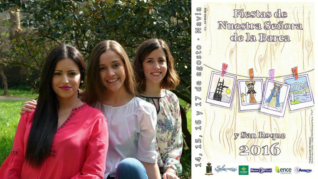 Entrevista a la Reina y Damas de las Fiestas de Navia 2016