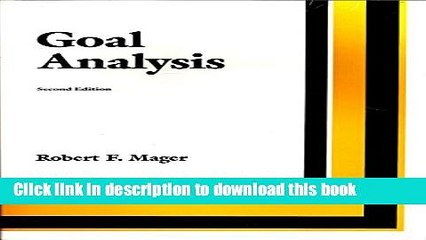 Read Goal Analysis  Ebook Free
