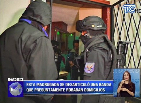 Se desarticuló una banda que presuntamente robaban domicilios