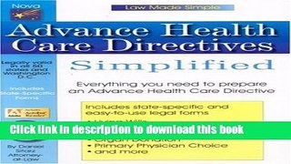 Read Advance Health Care Directives Simplified Ebook Free