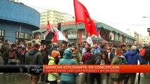Disturbios entre estudiantes y Carabineros tras marcha