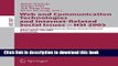 Read Web and Communication Technologies and Internet-Related Social Issues - HSI 2005: 3rd