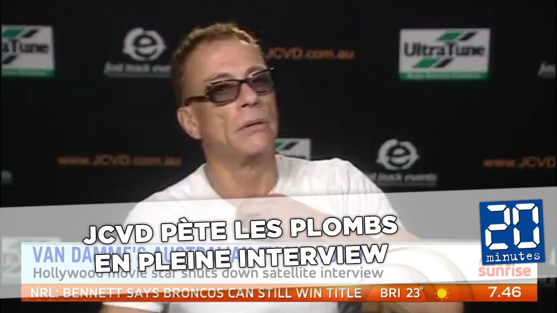 Jean-Claude Van Damme pète les plombs en pleine interview - Vidéo  Dailymotion