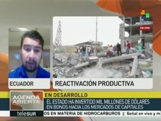 Ecuador: presentan avances de reconstrucción tras terremoto de abril