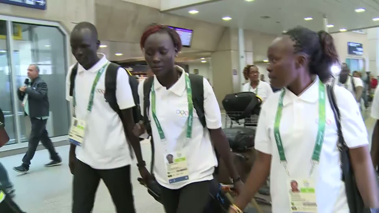 Athlétisme - JO - Rio 2016 : Les «athlètes de l'espoir» du Sud-Soudan arrive à Rio