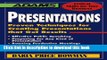 Read Books Presentations: Proven Techniques for Creating Presentations That Get Results (Adams