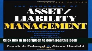 Read Book The Handbook of Asset/Liability Management: State-of-the-Art Investment Strategies, Risk