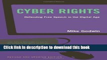 Read Cyber Rights: Defending Free speech in the Digital Age (MIT Press) Ebook Free